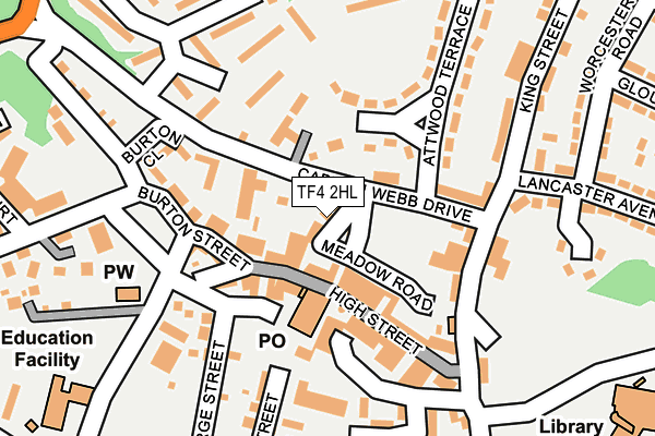 TF4 2HL map - OS OpenMap – Local (Ordnance Survey)