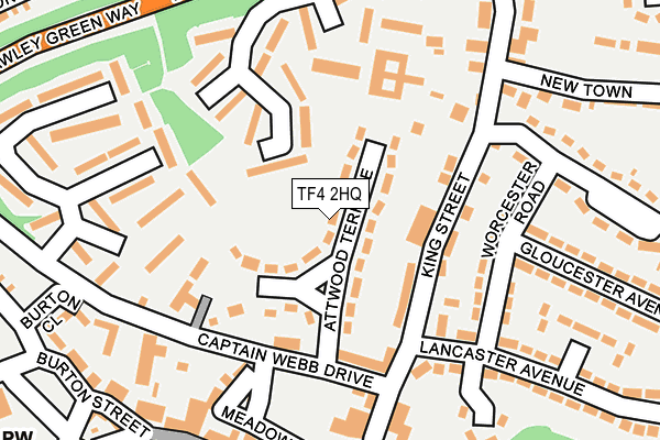 TF4 2HQ map - OS OpenMap – Local (Ordnance Survey)