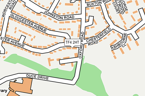 TF4 2HT map - OS OpenMap – Local (Ordnance Survey)