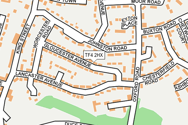 TF4 2HX map - OS OpenMap – Local (Ordnance Survey)