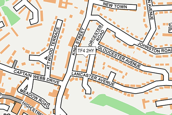 TF4 2HY map - OS OpenMap – Local (Ordnance Survey)