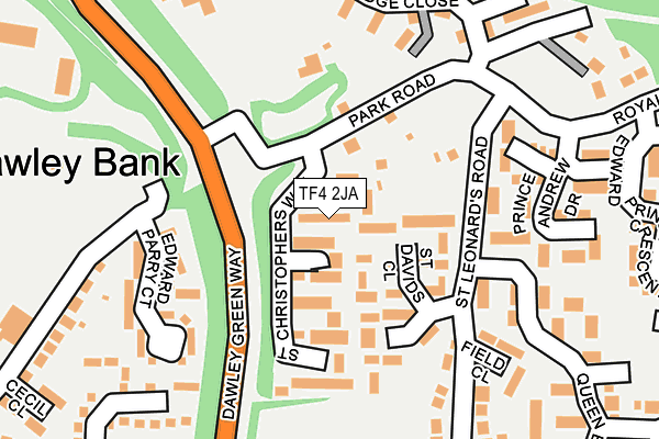 TF4 2JA map - OS OpenMap – Local (Ordnance Survey)