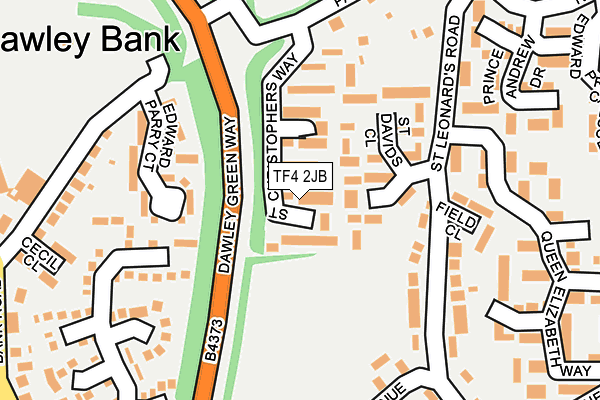 TF4 2JB map - OS OpenMap – Local (Ordnance Survey)