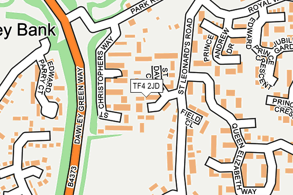 TF4 2JD map - OS OpenMap – Local (Ordnance Survey)