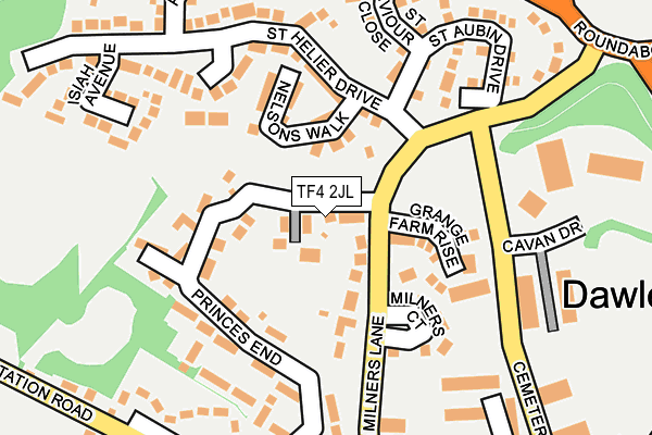 TF4 2JL map - OS OpenMap – Local (Ordnance Survey)