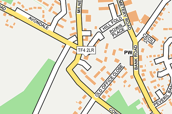 TF4 2LR map - OS OpenMap – Local (Ordnance Survey)