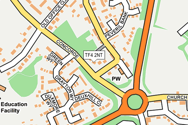 TF4 2NT map - OS OpenMap – Local (Ordnance Survey)