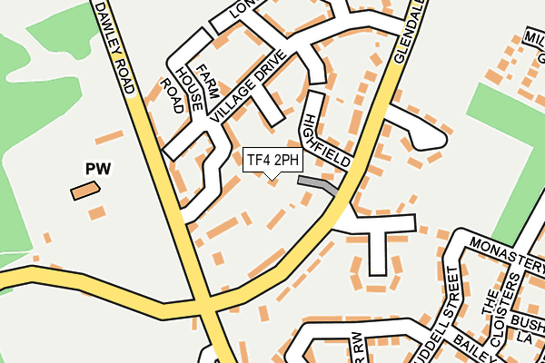 TF4 2PH map - OS OpenMap – Local (Ordnance Survey)