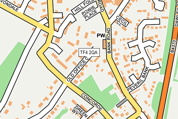 TF4 2QA map - OS OpenMap – Local (Ordnance Survey)