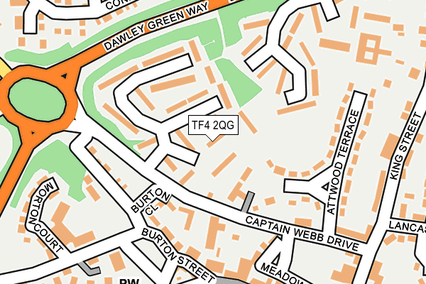 TF4 2QG map - OS OpenMap – Local (Ordnance Survey)