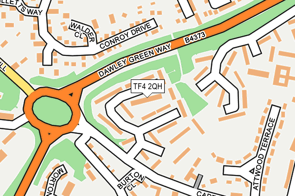 TF4 2QH map - OS OpenMap – Local (Ordnance Survey)