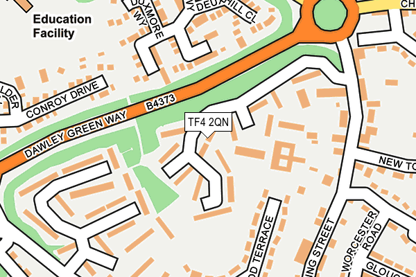 TF4 2QN map - OS OpenMap – Local (Ordnance Survey)