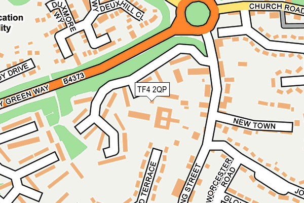 TF4 2QP map - OS OpenMap – Local (Ordnance Survey)