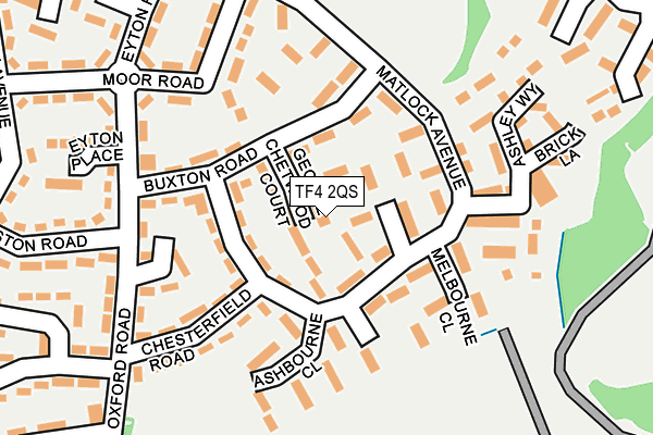 TF4 2QS map - OS OpenMap – Local (Ordnance Survey)