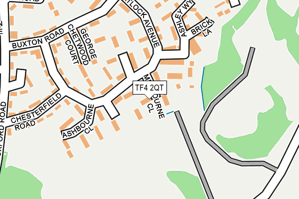 TF4 2QT map - OS OpenMap – Local (Ordnance Survey)