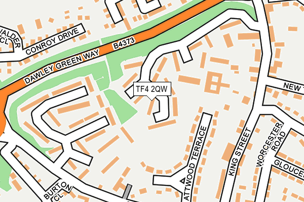 TF4 2QW map - OS OpenMap – Local (Ordnance Survey)
