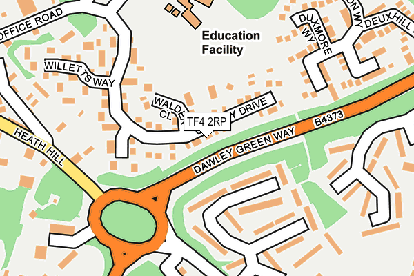 TF4 2RP map - OS OpenMap – Local (Ordnance Survey)