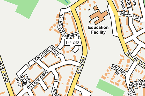TF4 2RX map - OS OpenMap – Local (Ordnance Survey)