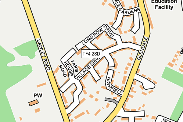 TF4 2SD map - OS OpenMap – Local (Ordnance Survey)