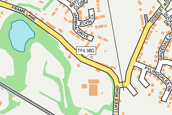TF4 3BQ map - OS OpenMap – Local (Ordnance Survey)
