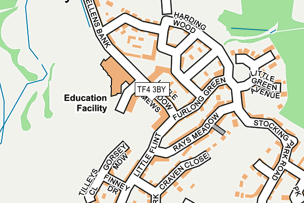 TF4 3BY map - OS OpenMap – Local (Ordnance Survey)