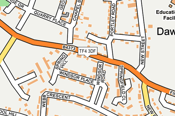 TF4 3DF map - OS OpenMap – Local (Ordnance Survey)