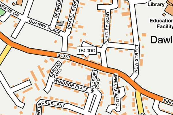 TF4 3DG map - OS OpenMap – Local (Ordnance Survey)