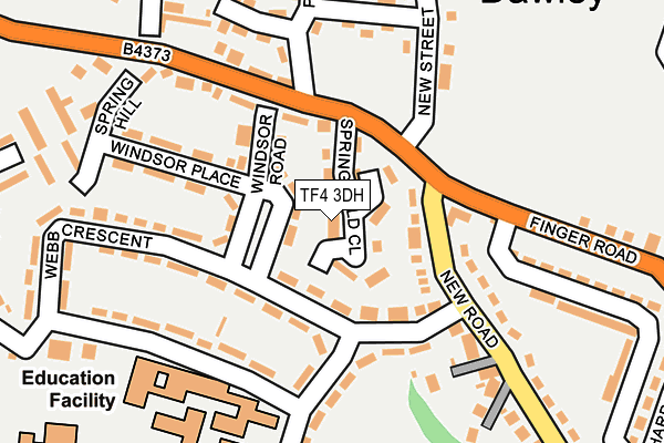 TF4 3DH map - OS OpenMap – Local (Ordnance Survey)