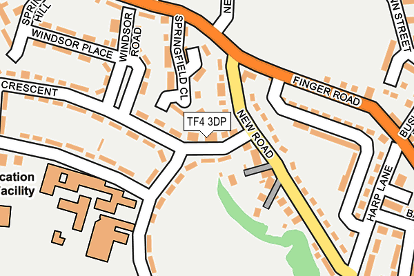 TF4 3DP map - OS OpenMap – Local (Ordnance Survey)