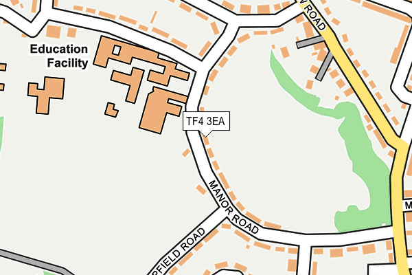 TF4 3EA map - OS OpenMap – Local (Ordnance Survey)