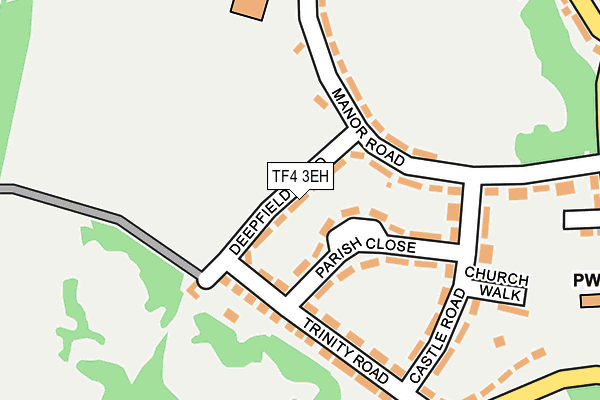 TF4 3EH map - OS OpenMap – Local (Ordnance Survey)