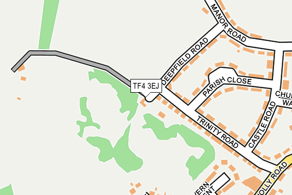 TF4 3EJ map - OS OpenMap – Local (Ordnance Survey)