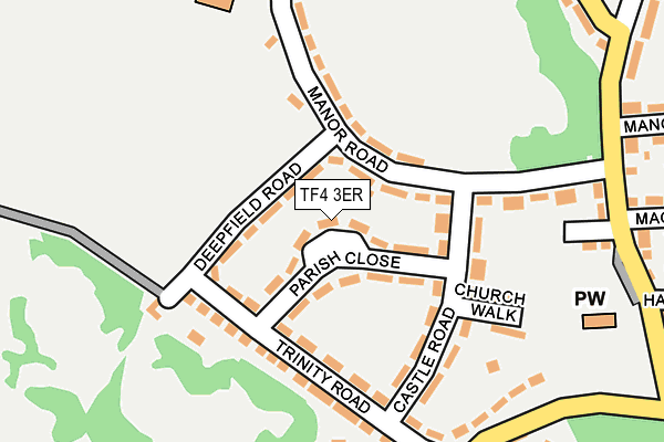 TF4 3ER map - OS OpenMap – Local (Ordnance Survey)