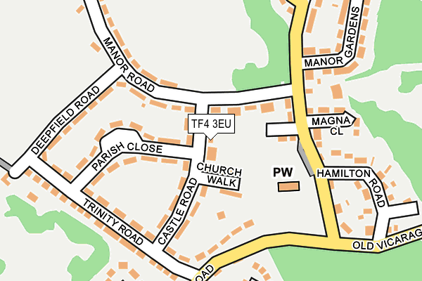 TF4 3EU map - OS OpenMap – Local (Ordnance Survey)