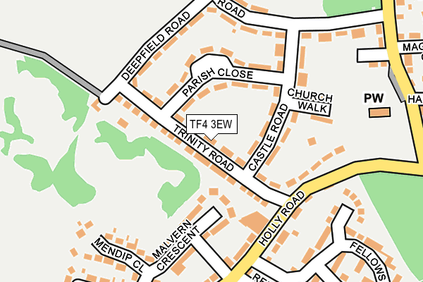 TF4 3EW map - OS OpenMap – Local (Ordnance Survey)