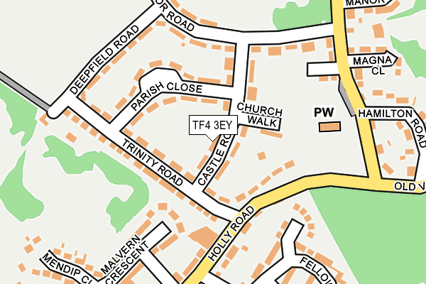 TF4 3EY map - OS OpenMap – Local (Ordnance Survey)