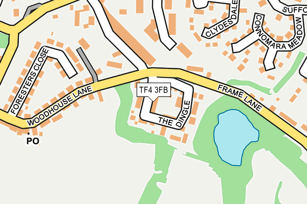 TF4 3FB map - OS OpenMap – Local (Ordnance Survey)