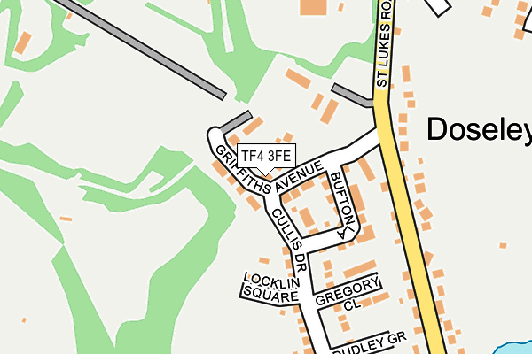 TF4 3FE map - OS OpenMap – Local (Ordnance Survey)