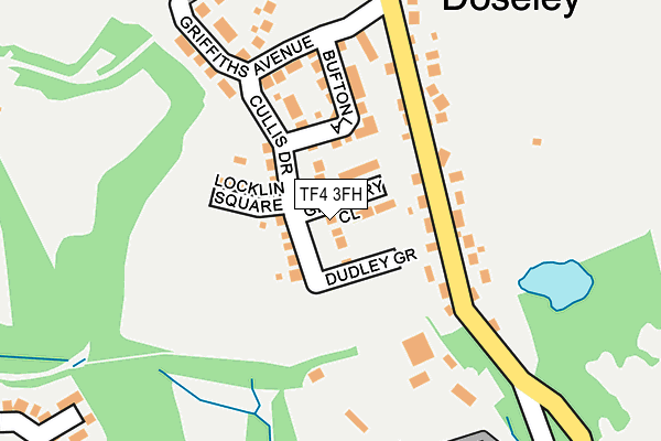 TF4 3FH map - OS OpenMap – Local (Ordnance Survey)