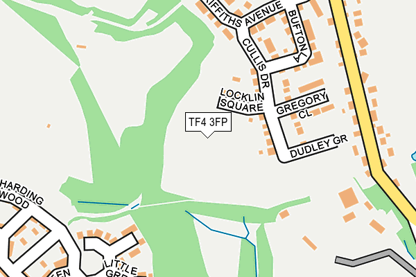 TF4 3FP map - OS OpenMap – Local (Ordnance Survey)