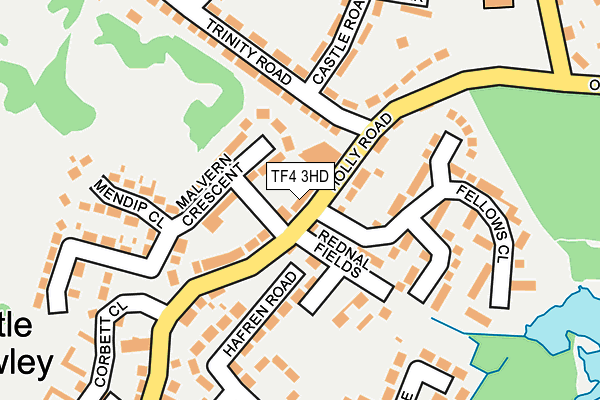 TF4 3HD map - OS OpenMap – Local (Ordnance Survey)