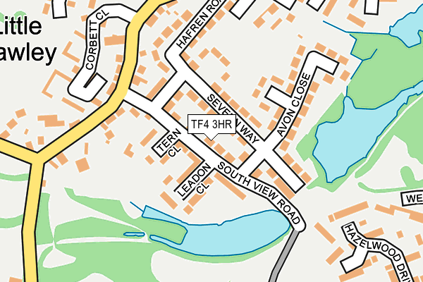 TF4 3HR map - OS OpenMap – Local (Ordnance Survey)