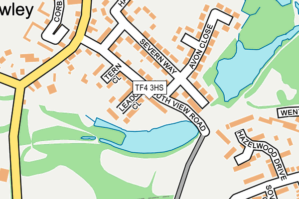 TF4 3HS map - OS OpenMap – Local (Ordnance Survey)