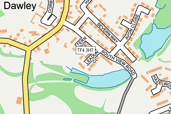 TF4 3HT map - OS OpenMap – Local (Ordnance Survey)