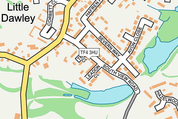 TF4 3HU map - OS OpenMap – Local (Ordnance Survey)