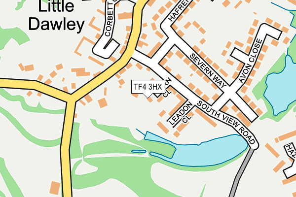 TF4 3HX map - OS OpenMap – Local (Ordnance Survey)