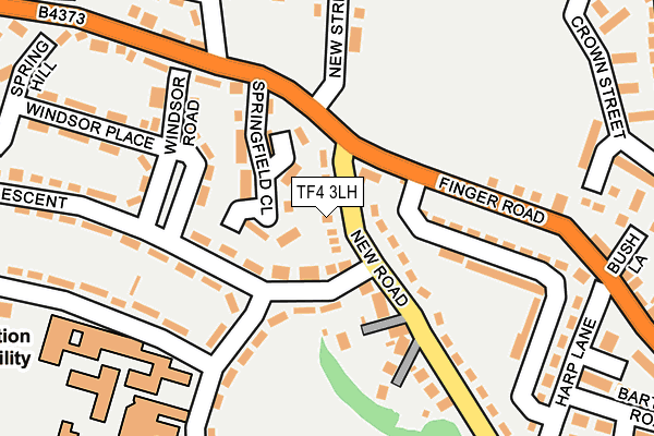 TF4 3LH map - OS OpenMap – Local (Ordnance Survey)