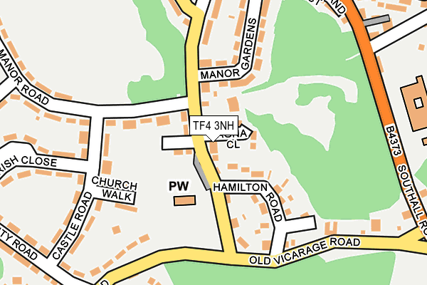 TF4 3NH map - OS OpenMap – Local (Ordnance Survey)