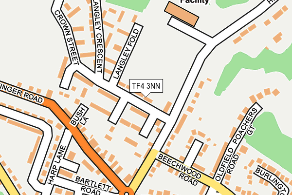TF4 3NN map - OS OpenMap – Local (Ordnance Survey)