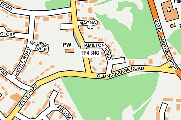 TF4 3NQ map - OS OpenMap – Local (Ordnance Survey)